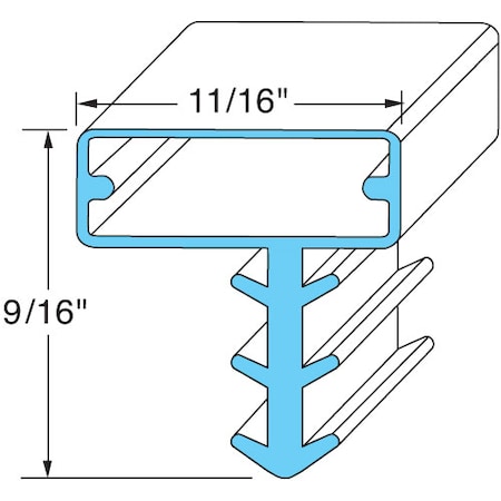 Kolpak Door Gasket - 36-1/4" X 79" For  - Part# Klp25567-1075 KLP25567-1075
